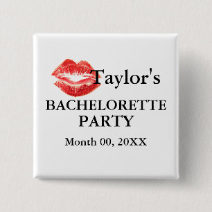 Bachelorette Party 15 Cm Square Badge