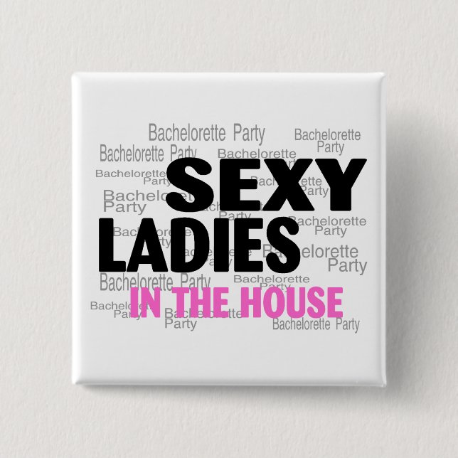 Bachelorette Party 15 Cm Square Badge (Front)