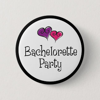 bachelorette party 6 cm round badge