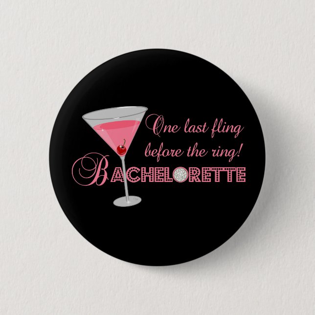 Bachelorette Party 6 Cm Round Badge (Front)