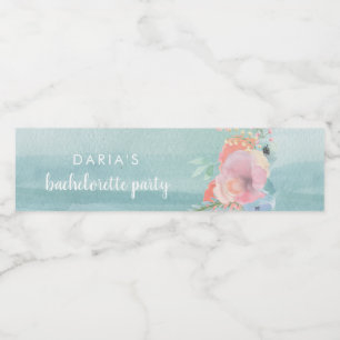 Bachelorette Party Accessories Waterbottle Label