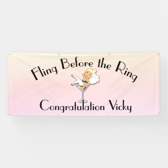 Bachelorette Party Banner (Horizontal)