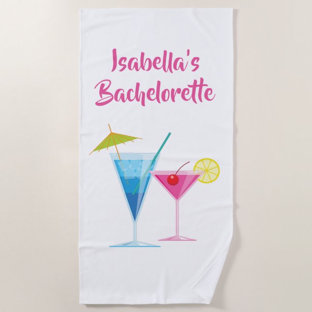 Bachelorette Party Beach Towel (Front)