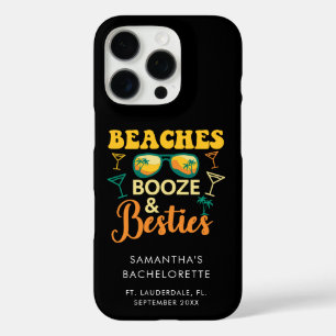 Bachelorette Party Beaches Booze Besties Matching iPhone 16 Pro Case