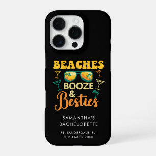 Bachelorette Party Beaches Booze Besties Matching iPhone 16 Pro Case