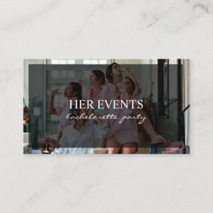 Bachelorette Party Bridal Party Celebration Business Card