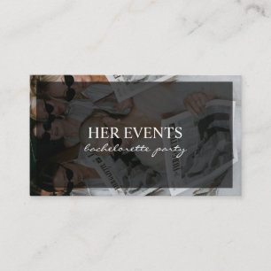 Bachelorette Party Bridal Party Celebration Business Card
