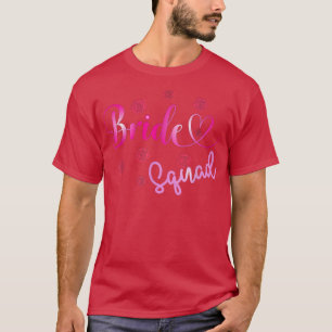Bachelorette Party Bride Squad Rose Bridesmaids Pi T-Shirt