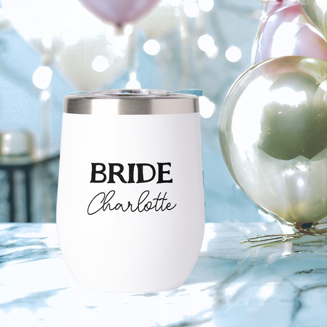 Bachelorette Party Bride To Be Black And White (Front)