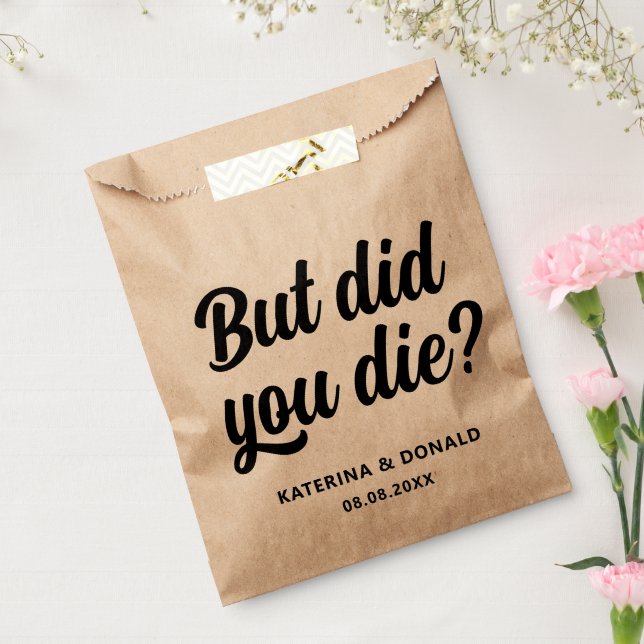 Bachelorette Party But Did You Die? Hangover Kit  Favour Bags (Sealed)