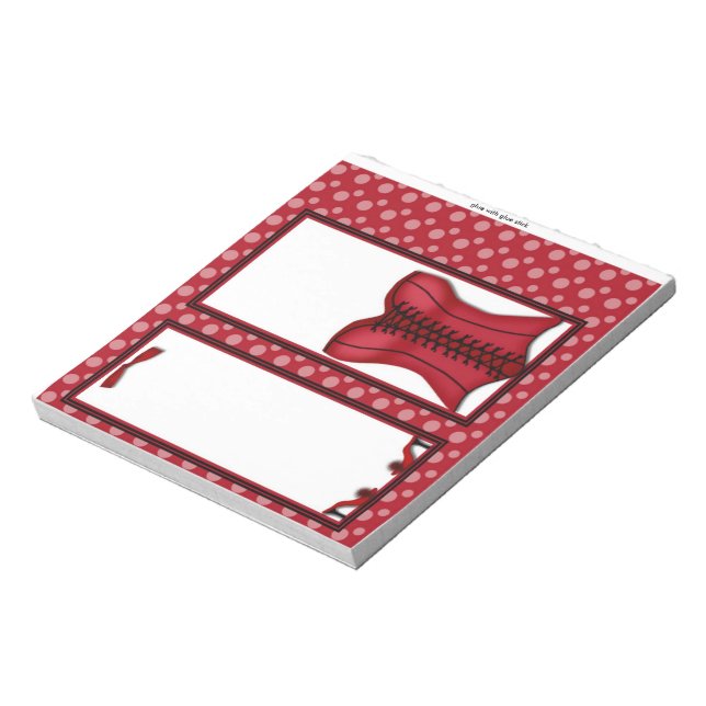 Bachelorette Party Candy Bar Wrapper Party Favour Notepad (Rotated)