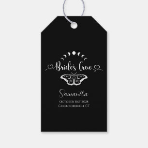 Bachelorette party celestial gothic personalised gift tags