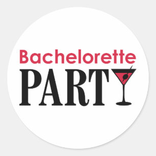 Bachelorette Party Classic Round Sticker