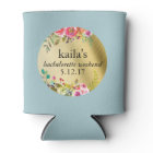 Bachelorette Party Coozie Coolier Faux Gold Foil
