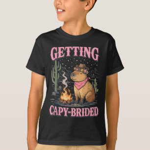 Bachelorette Party Cowgirl Getting Capy Brided T-Shirt