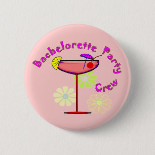 Bachelorette Party Crew T-Shirts/Buttons 6 Cm Round Badge