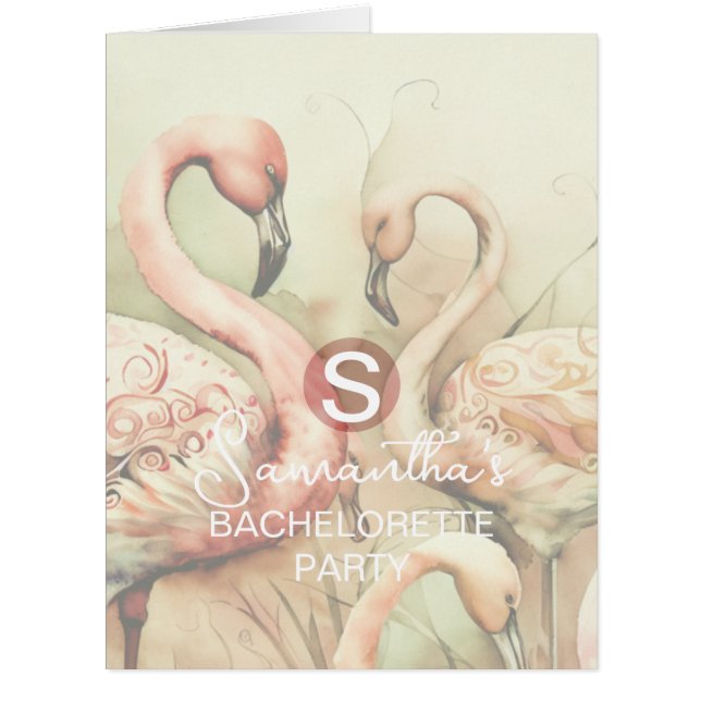 Bachelorette Party Custom Event Invitation Card (Front)