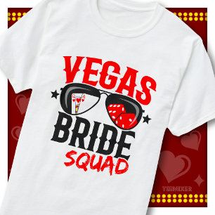 Bachelorette Party Cute Vegas Bride Squad Casino T-Shirt