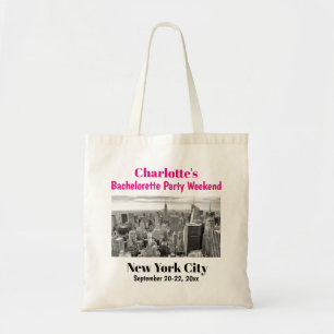 Bachelorette Party Favour New York City Girls Trip Tote Bag