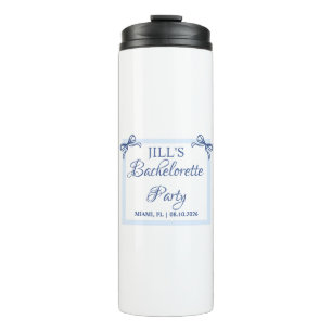 Bachelorette Party Favours - Personalised Coastal Thermal Tumbler
