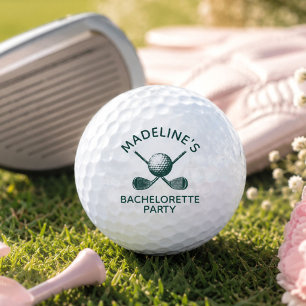 Bachelorette Party Favours with Custom Name Golf Balls