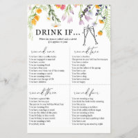 Bachelorette Party Game Drink if Wildflowers