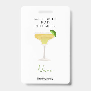 Bachelorette Party Girls Weekend Bridesmaid ID Badge