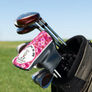 Bachelorette Party Golf Pink Bridesmaid's Gift Golf Head Cover