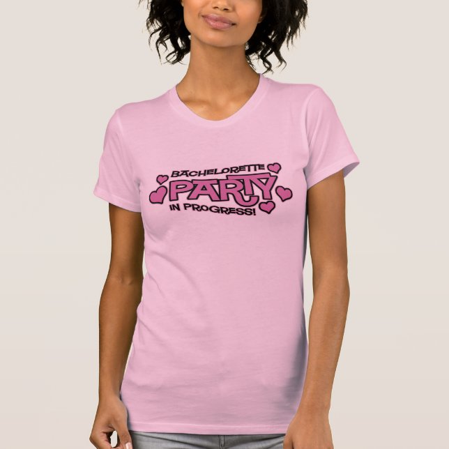 Bachelorette Party Hearts T-Shirt (Front)