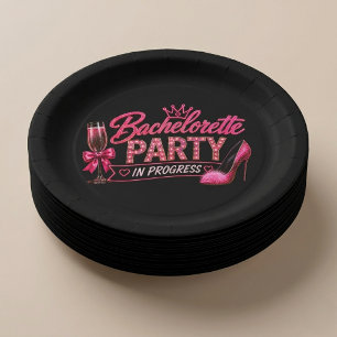 Bachelorette Party In Progress Paper Plate