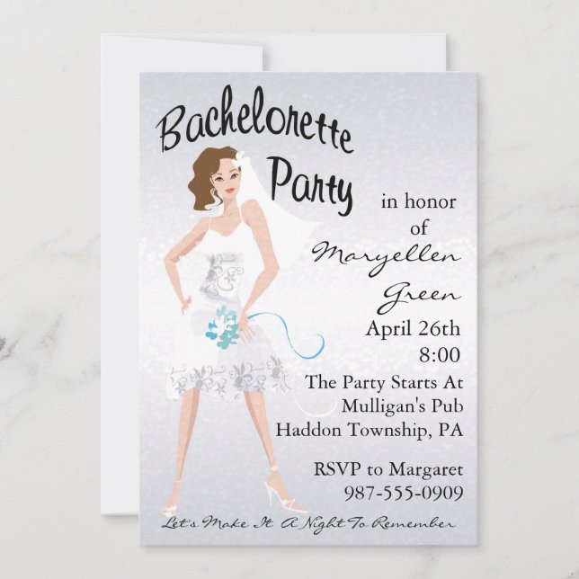 Bachelorette Party Invitation (Front)