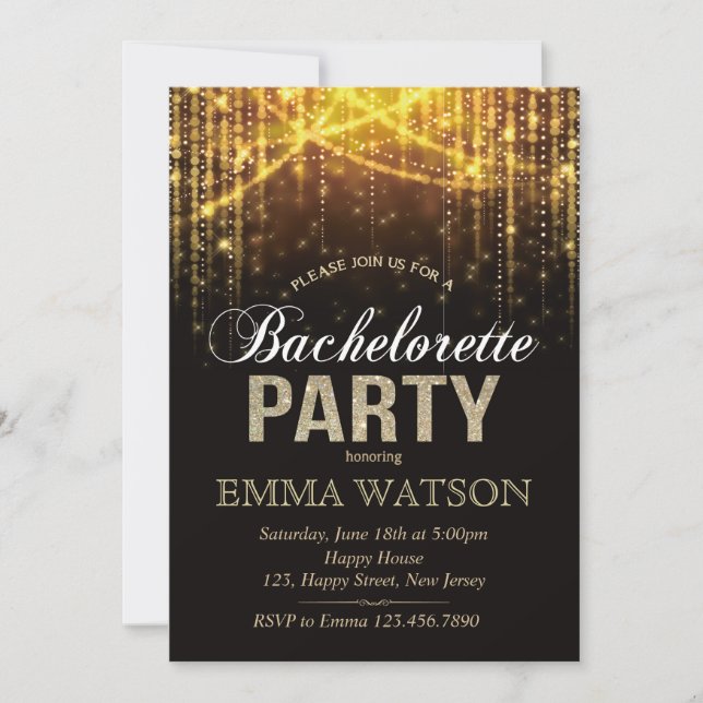 Bachelorette Party Invitation (Front)
