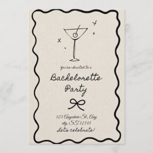 Bachelorette Party Invitation for Bride-to-Be Girl