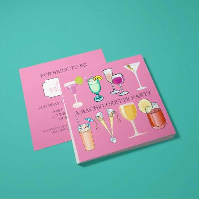 Bachelorette Party Invitation (Pink) (Creator Uploaded)