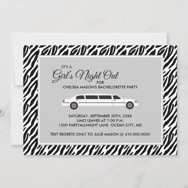 Bachelorette Party Invitations (Front)