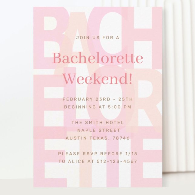 Bachelorette Party Invitations (Creator Uploaded)