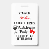 Bachelorette Party Lanyard Funny 'Buy Me a Drink'