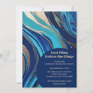 Bachelorette Party-Last Fling Before the Rings- Invitation