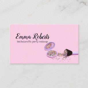 Bachelorette Party Makeup Business Card