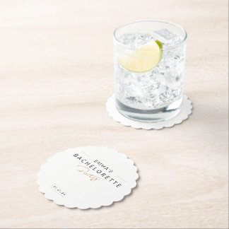 Bachelorette Party | Minimalist Bridesmaid Paper Coaster
