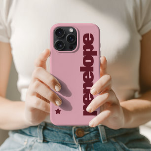 Bachelorette Party Modern Script Bridesmaid Name iPhone 15 Pro Max Case