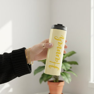 Bachelorette Party Modern Script Bridesmaid Name Thermal Tumbler