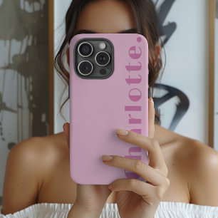 Bachelorette Party Modern Script Name Wedding iPhone 15 Pro Case