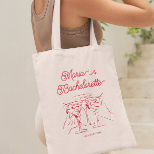 Bachelorette Party Modern Tote Bag