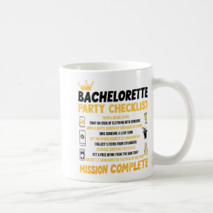 Bachelorette Party Naughty Games Checklist Bride B Coffee Mug