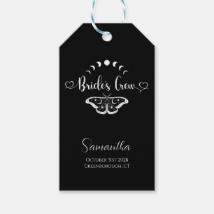 Bachelorette party personalised celestial gothic gift tags