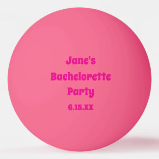 Bachelorette Party Ping Pong Balls