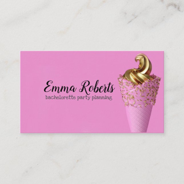 Bachelorette Party Planning Business Card (Front)