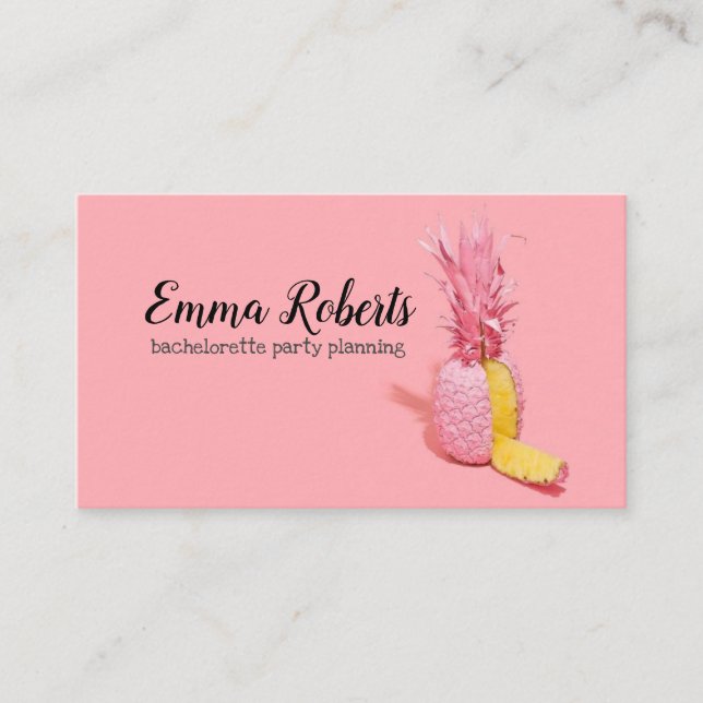 Bachelorette Party Planning Business Card (Front)