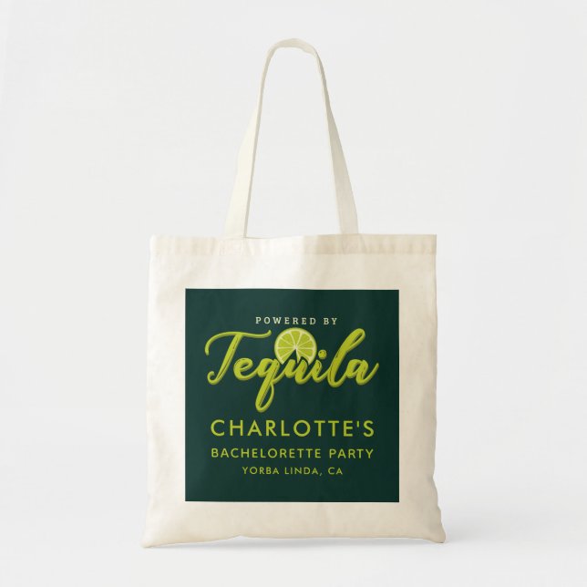 Bachelorette Party Powered by Tequila Keepsake Tote Bag (Front)